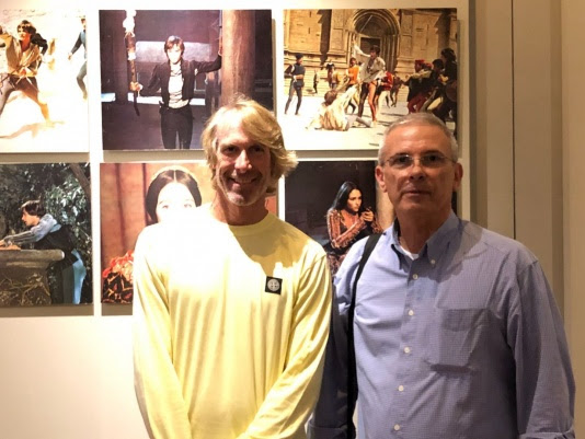 Il regista Michael Bay (Six underground) oggi in visita alla Fondazione Zeffirelli