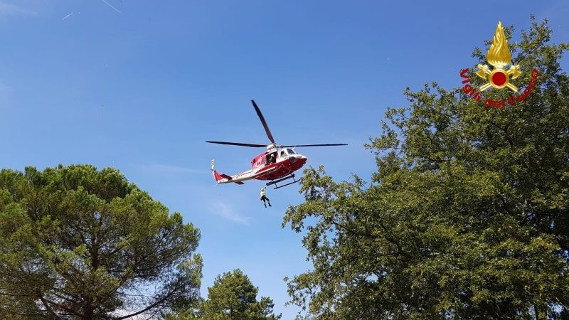 Disperso a Greve in Chianti: ritrovato con l’elicottero dei vigili del fuoco