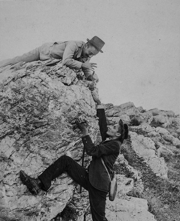 Monte Le Coste, scenetta teatrale _il giovane Pino in pericolo_,1896_Archivio CAI