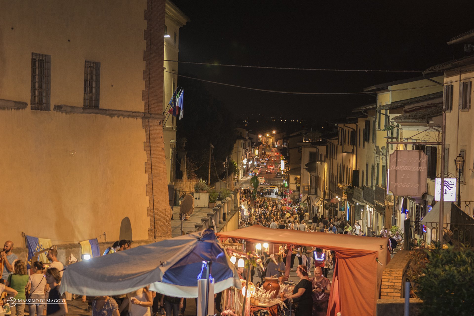 Via Cancellieri animata per la festa