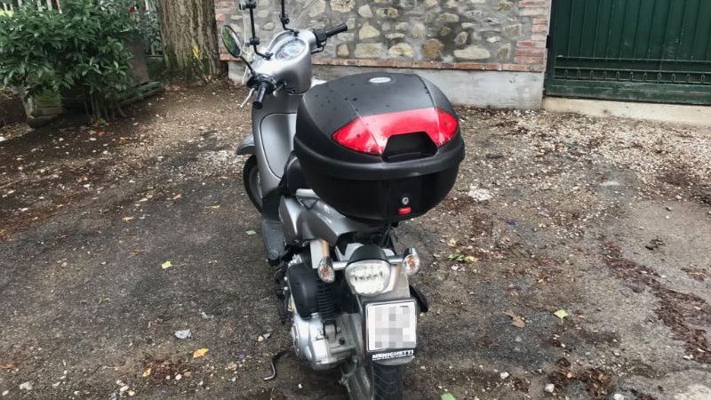 Motorino rubato, riconsegnato alla proprietaria