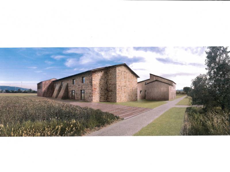 Albergo al posto del rudere agricolo a Bagnolo (Montemurlo)