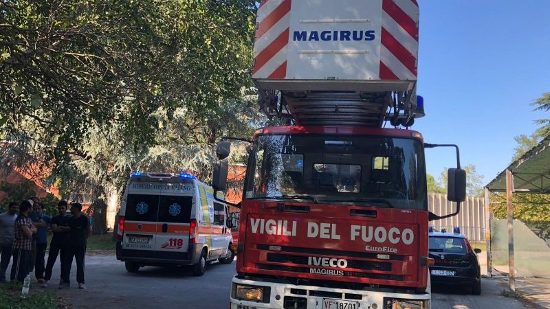 incendio in un’azienda