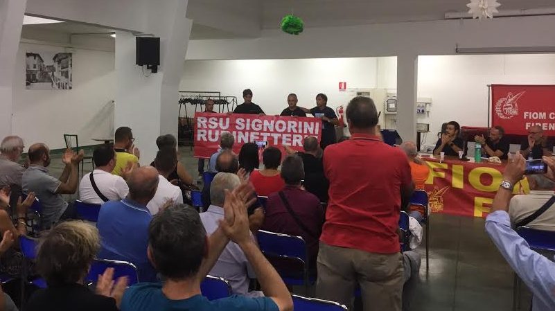 Una cena per i lavoratori della Signorini