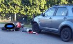 Scontro tra auto e moto a Schignano