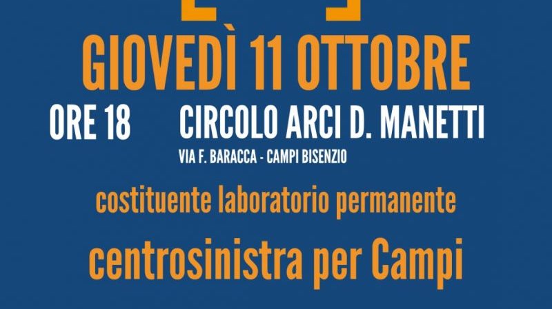 Parte da Campi il nuovo laboratorio politico per il centrosinistra