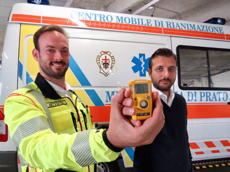Monossido di carbonio: tutte le ambulanze di Prato con il rilevatore