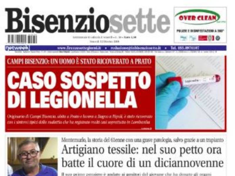 Caso di sospetta legionella a Campi Bisenzio