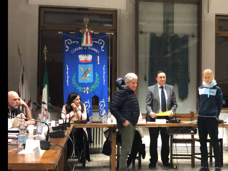 Rasa Leleivyte premiata dal consiglio comunale riunito