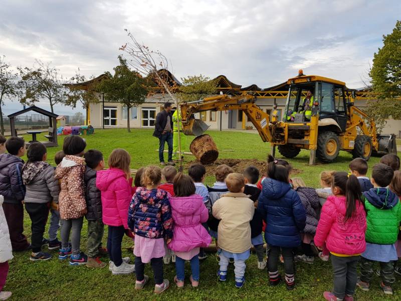 Festa dell’albero, alla scuola dell’infanzia Tintori di Bagnolo sono stati piantati tre aceri