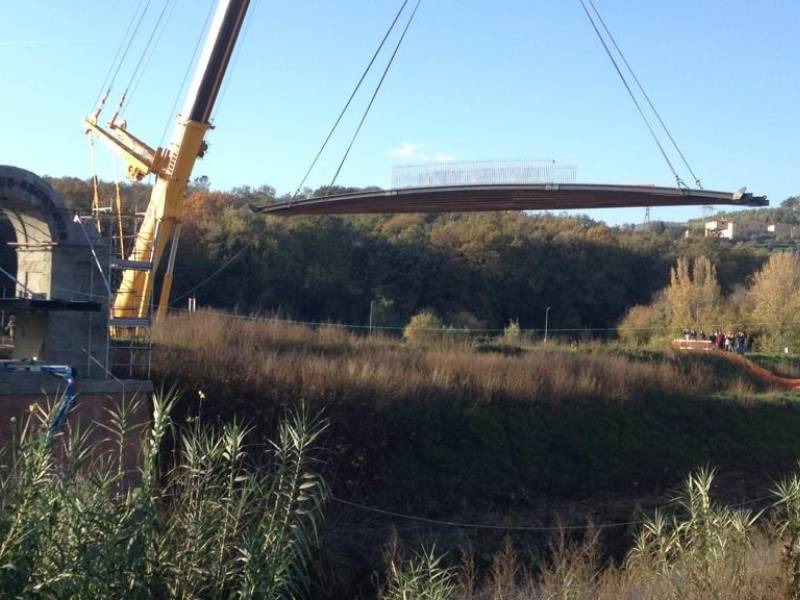 Il ponte Manetti “torna” sull’Ombrone