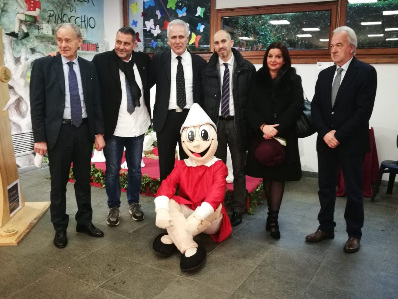 Pinocchio con gli ultimi figurinai
