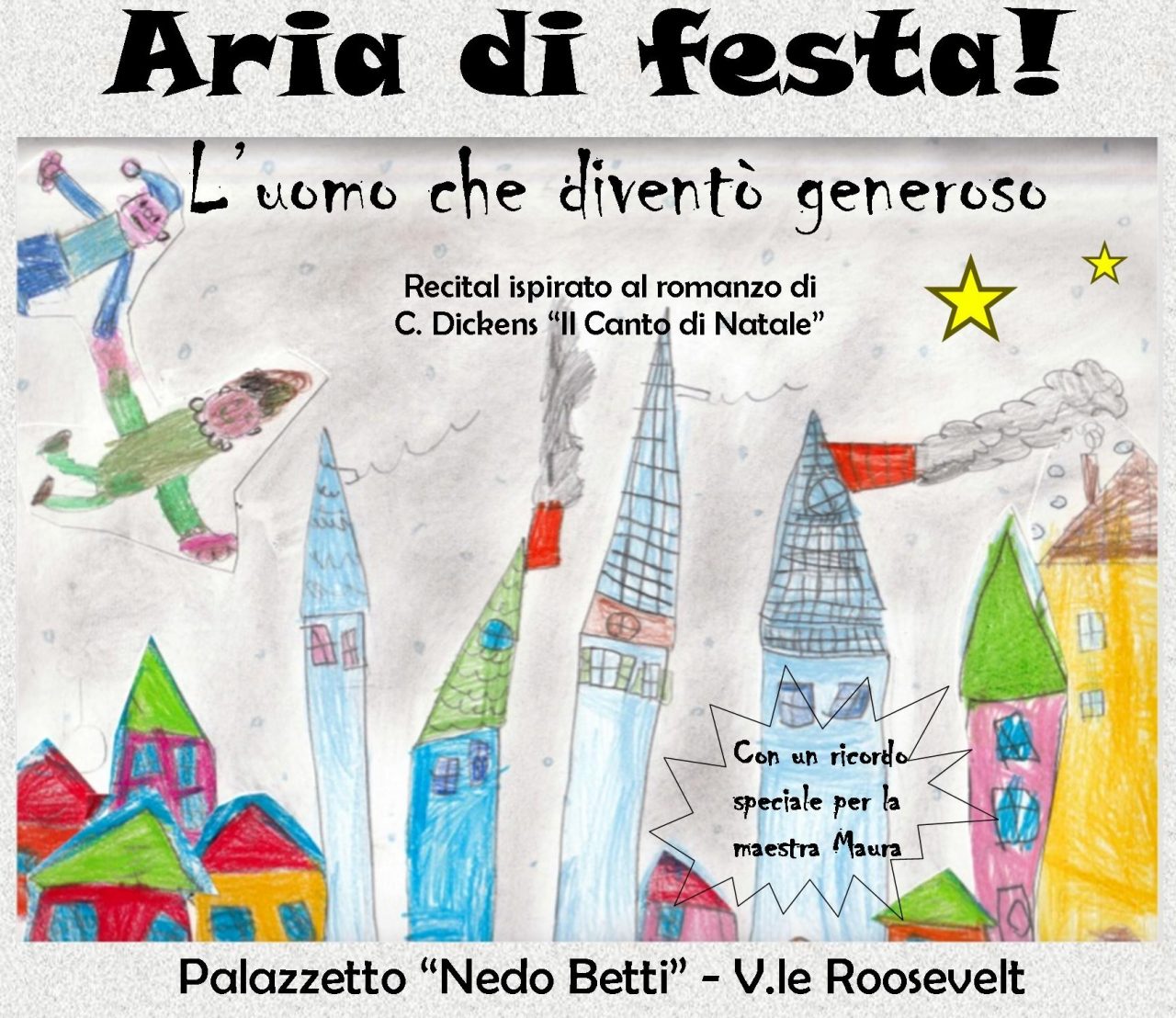 Gli alunni si esibiscono in «Aria di Festa» dal «Canto di Natale»
