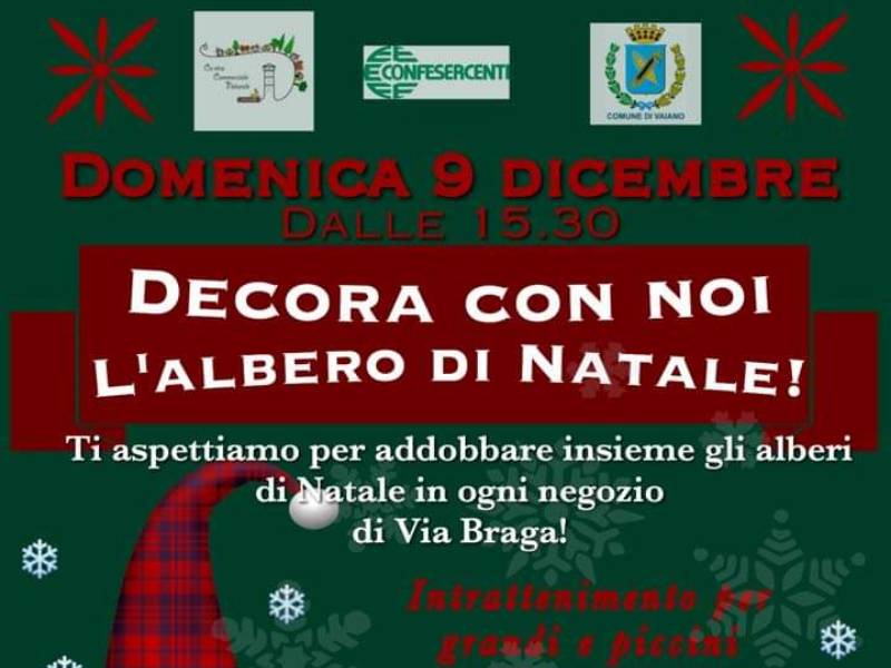 Aspettando il Natale, mercatini e animazione a Vaiano
