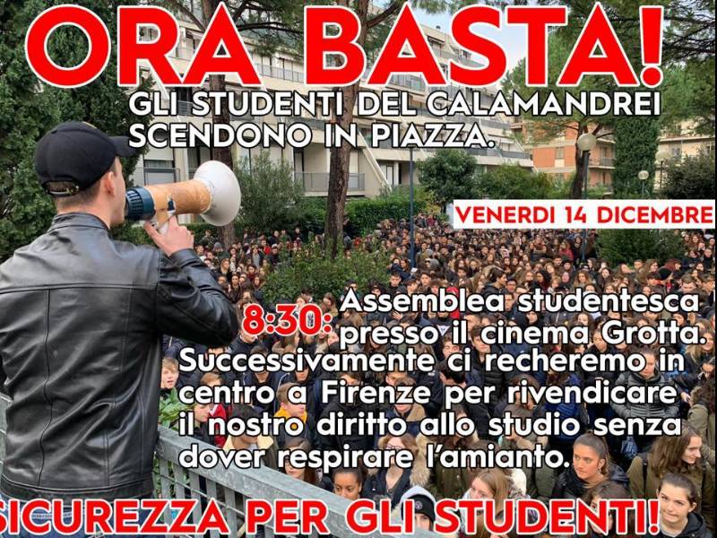Gli studenti del Calamandrei scendono di nuovo in piazza