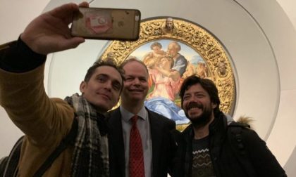 I protagonisti de "La Casa di Carta" agli Uffizi