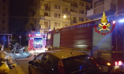 Incendio in un condominio al Soccorso