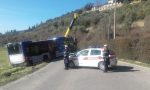 Autista del bus sbaglia strada e finisce in un campo