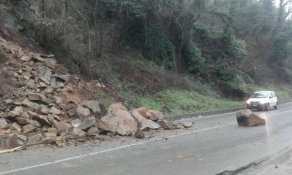 Riaperta la strada dopo la frana sul San Baronto