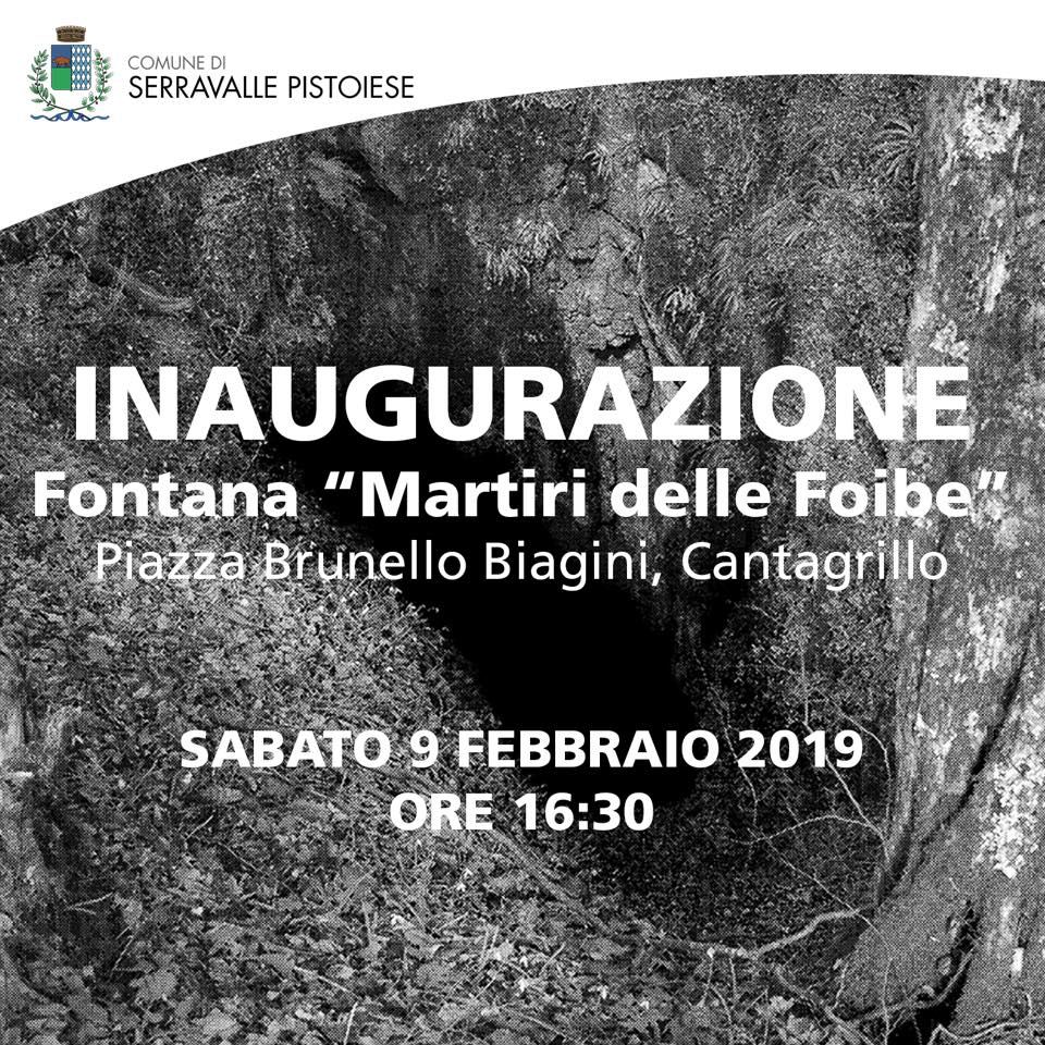 Cantagrillo, nuova fontana intitolata ai Martiri delle Foibe