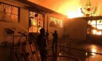 Incendio in un capannone a Fognano VIDEO