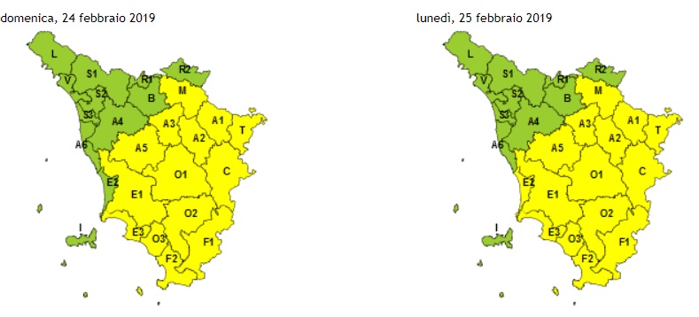 Allarme vento anche domani in Toscana