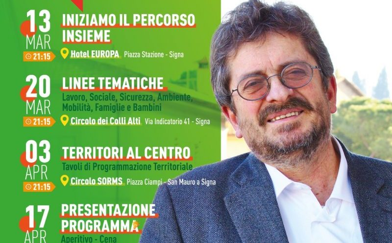 Disegniamo Signa: Giampiero Fossi dà il via alla campagna elettorale