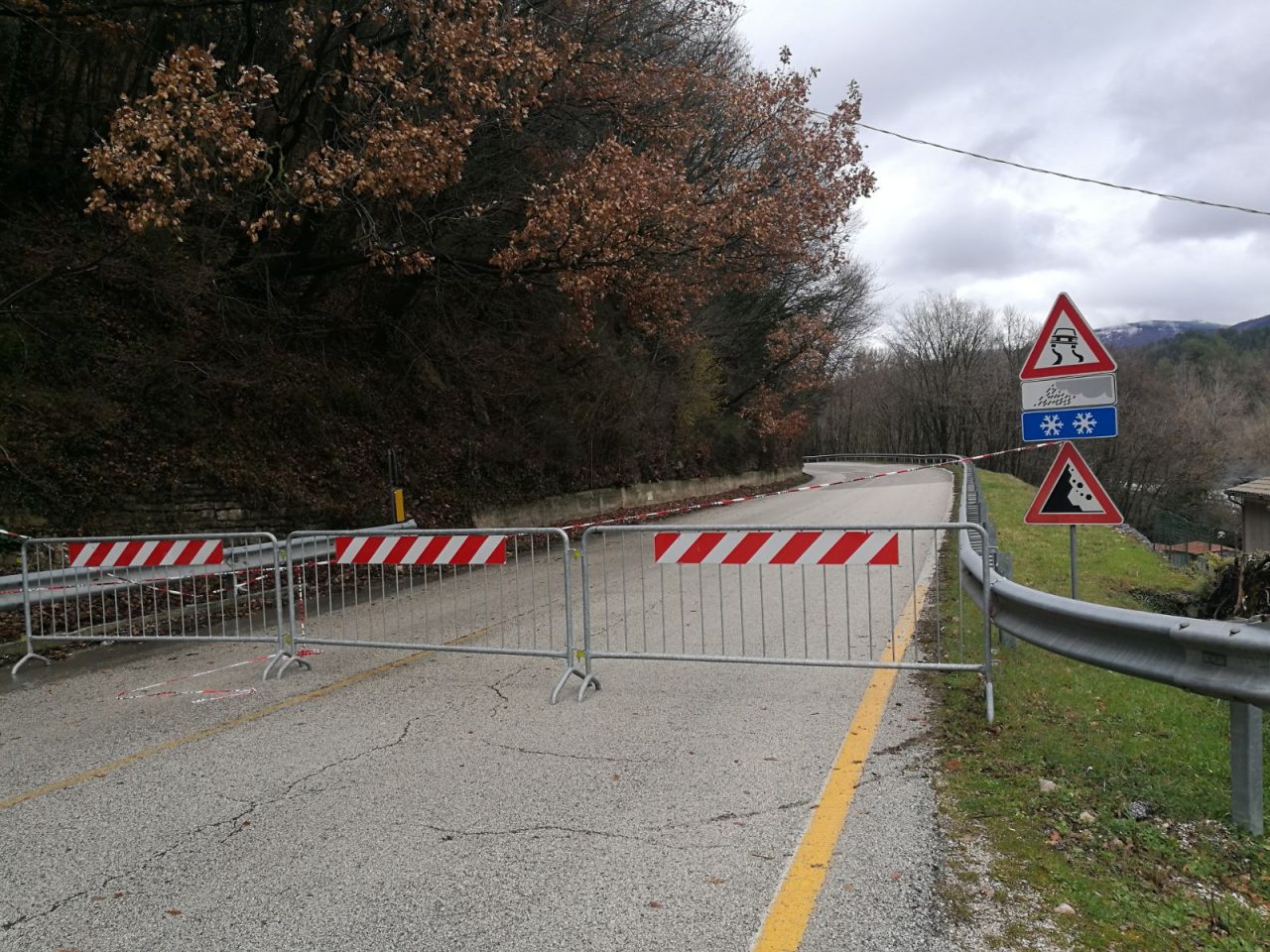 Statale Porrettana, ad aprile la riapertura dopo la frana