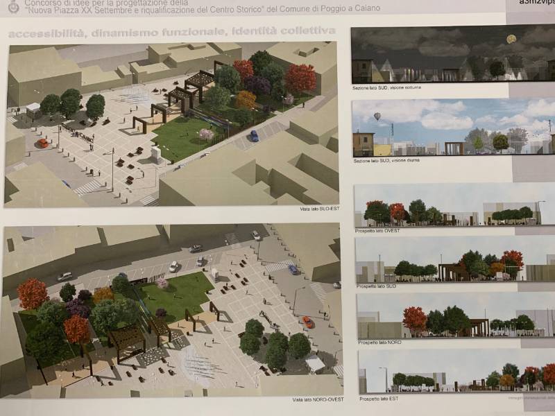 Il centro che verrà: esposizione dei progetti a Poggio a Caiano