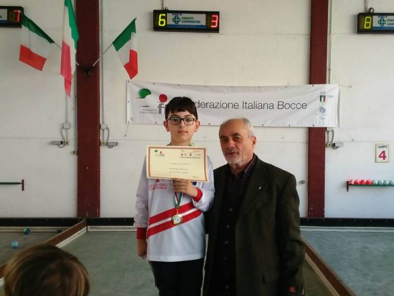Campione di bocce a soli 10 anni