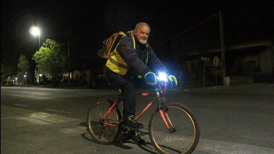 Paolo, 19 chilometri  in bici tutte le mattine per andare al lavoro