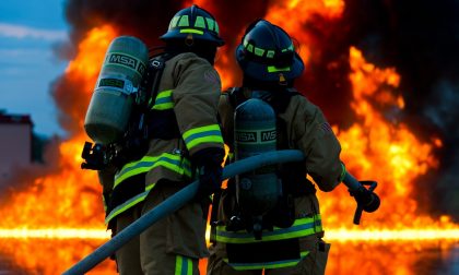 Incendio nel bosco a Luscignana, Lunigiana