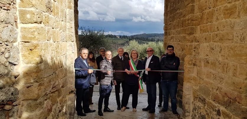 Porta Romea, inaugurato il restauro a Monteriggioni FOTO