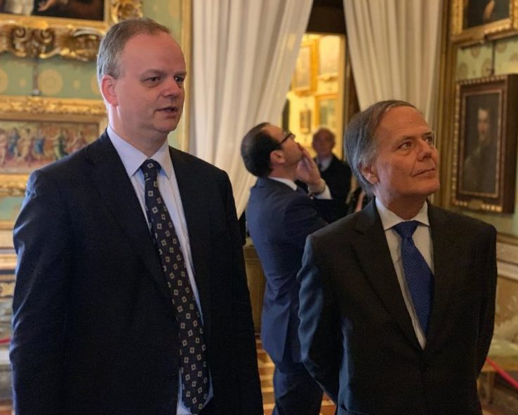 Il Ministro degli Esteri, Moavero Milanesi in visita a Palazzo Pitti