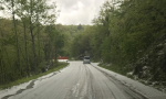 Grandine nel Chianti: strade imbiancate a Gaiole FOTO