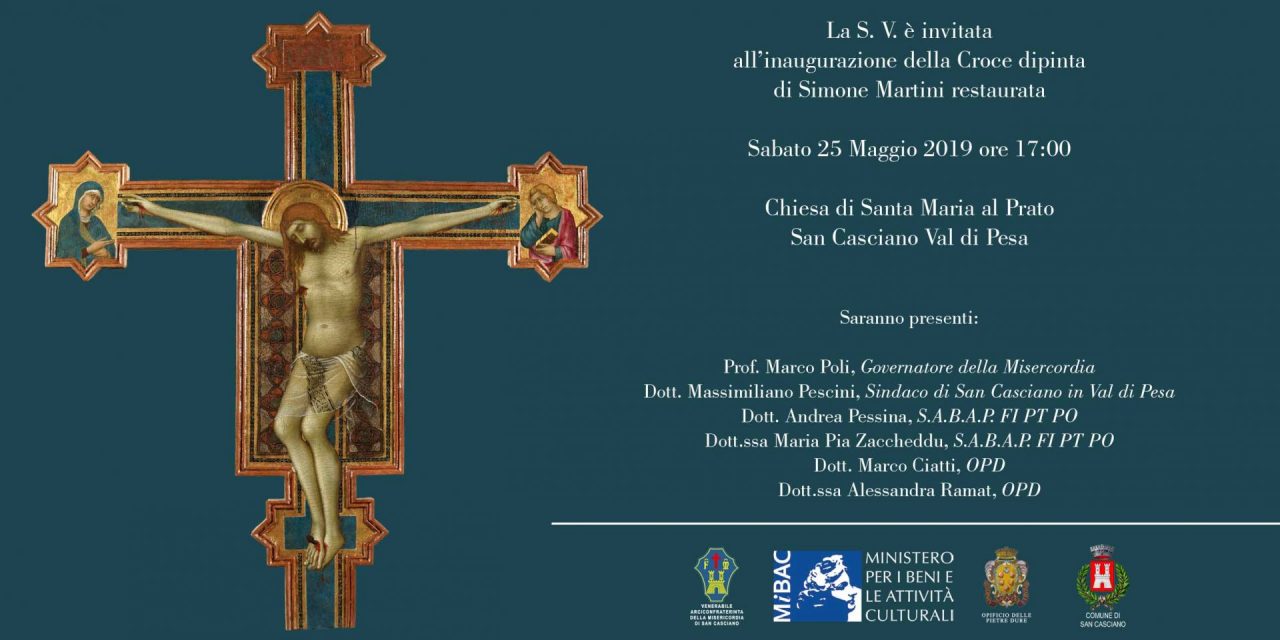 Grande ritorno: la Croce dipinta di Simone Martini restaurata