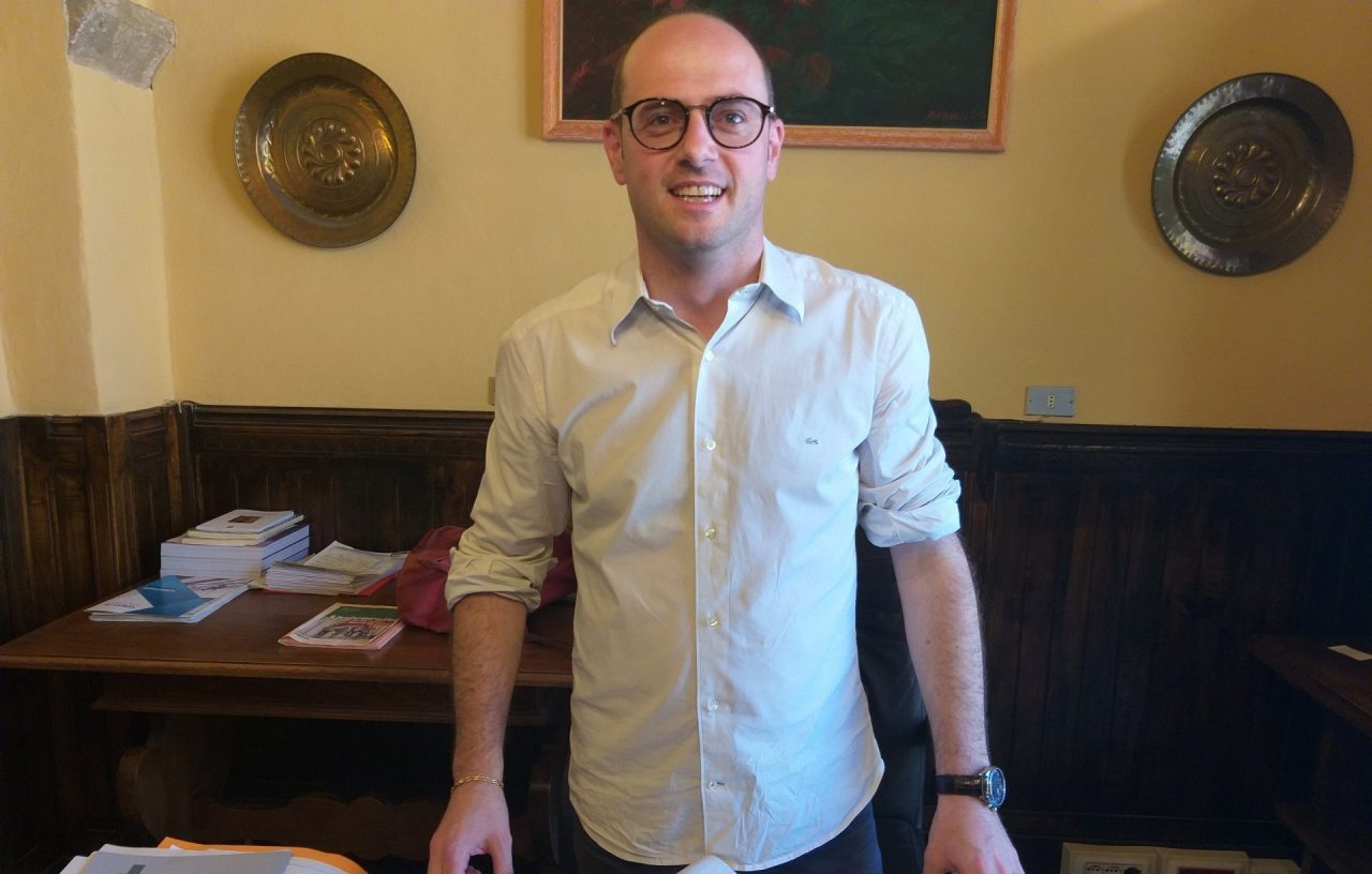 San Gimignano Marrucci: il punto sulla trave di palazzo pubblico e sul consolidamento delle mura VIDEO
