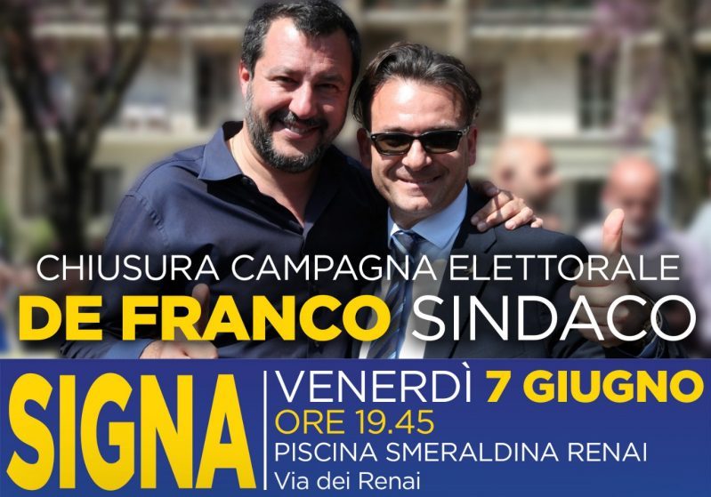 Lega e FdI a fianco di De Franco per la chiusura della campagna