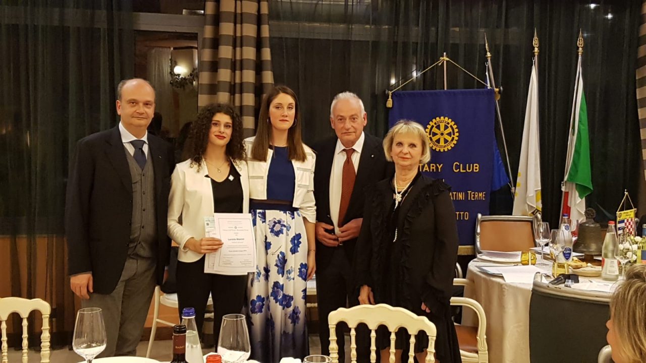 Lucrezia Mancini seconda al premio del Rotary Club “Serietà ed impegno”