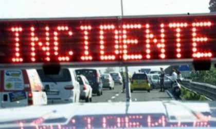 Incidente in autostrada direzione sud