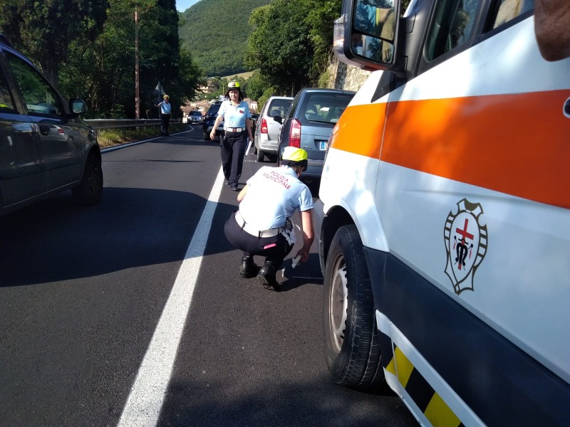 Incidente sulla Sr 325: un ferito