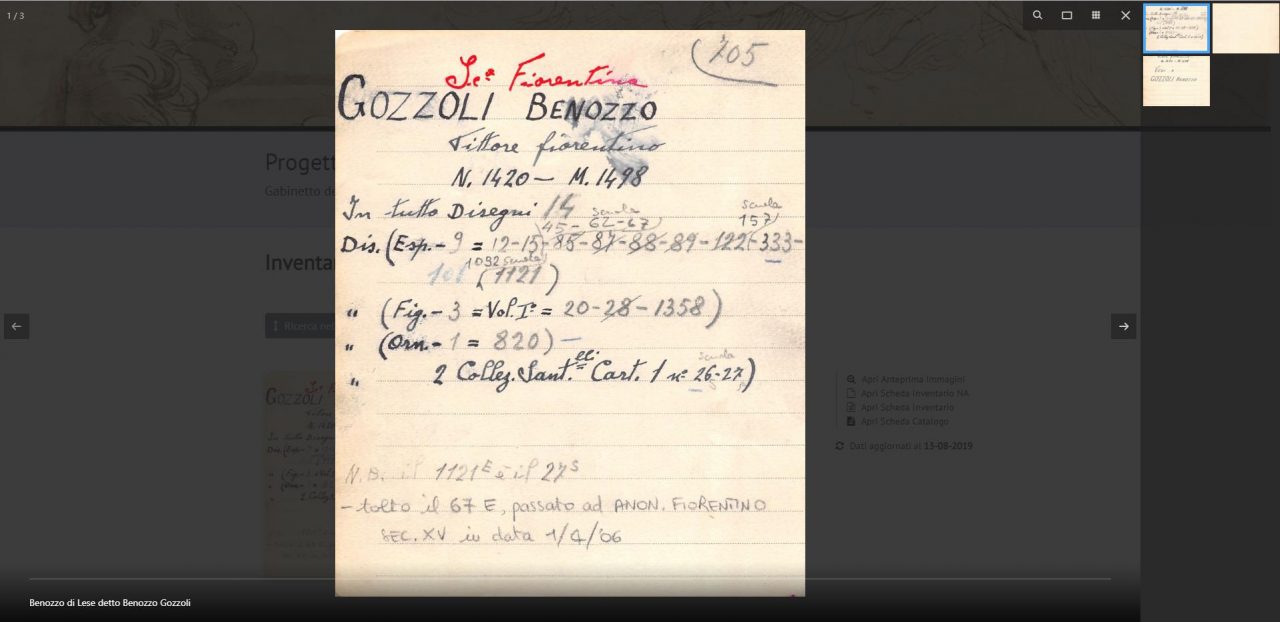 Uffizi: online il catalogo della Collezione Santarelli