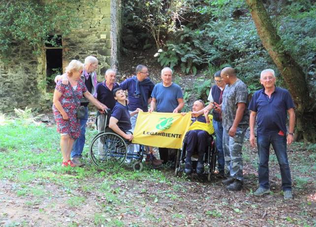 Legambiente mantiene la promessa: con tre amici disabili in valle Buia