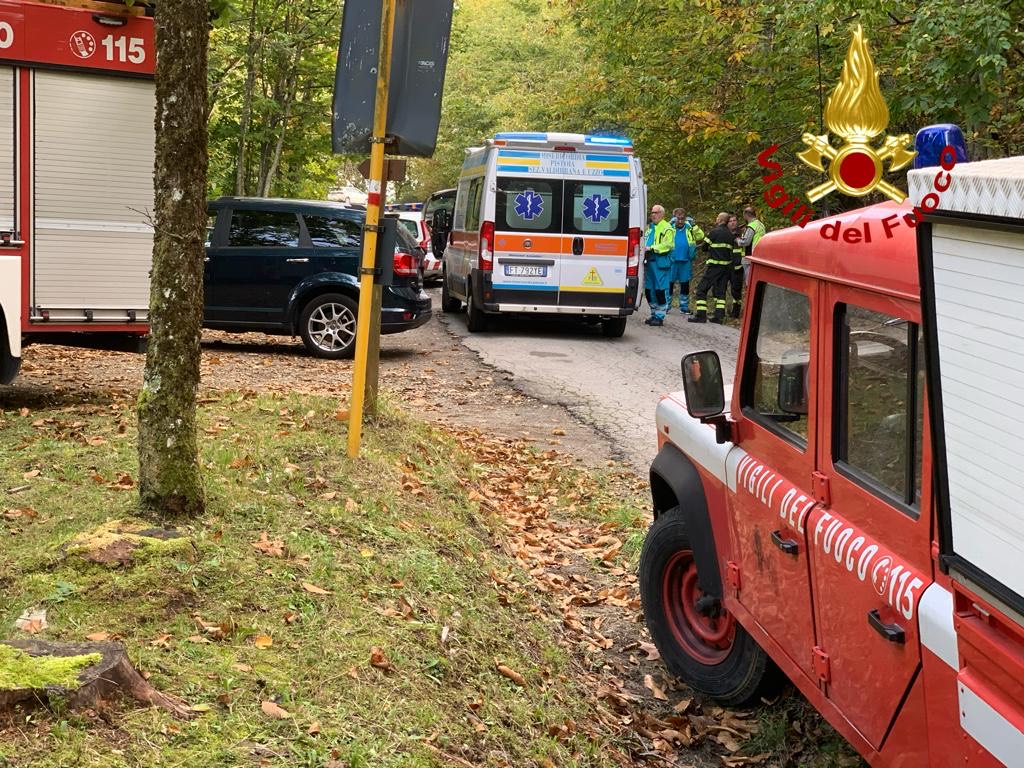 Si sente male nel bosco, intervengono i Vigili del fuoco