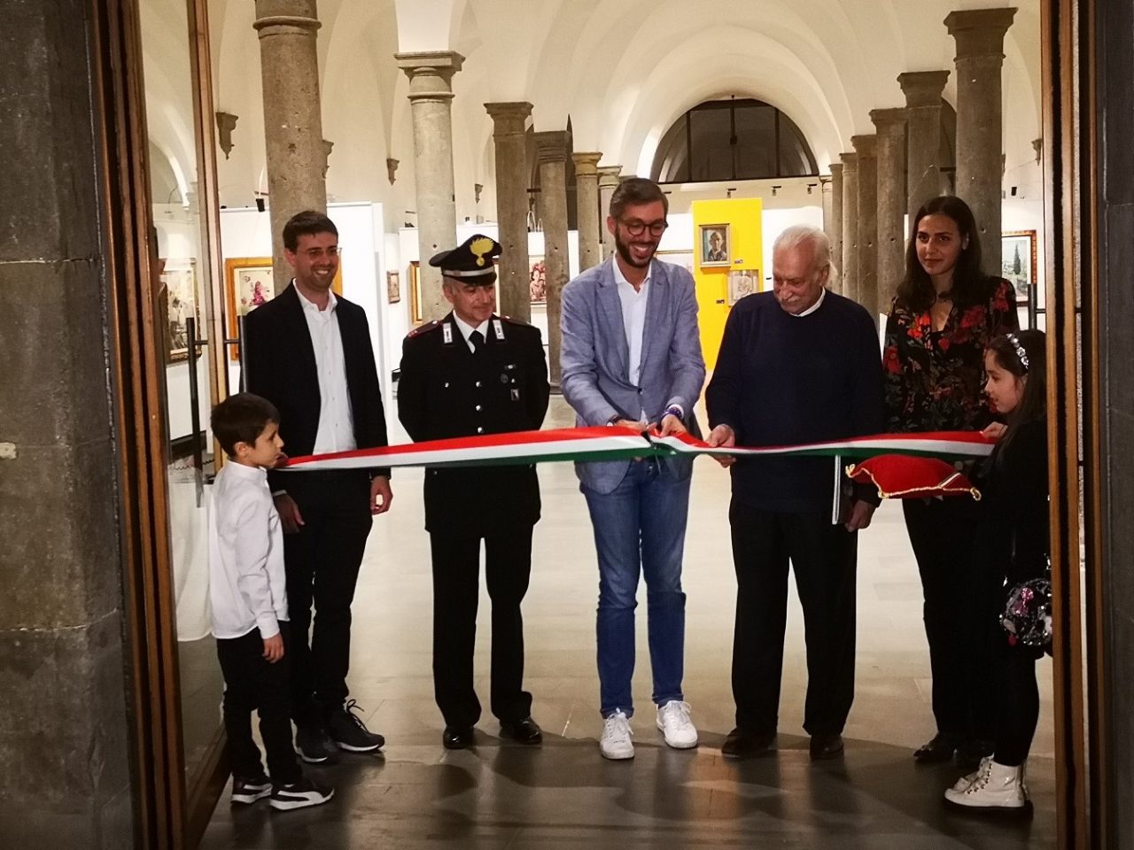 Taglio del nastro per la nuova temporanea al museo Soffici
