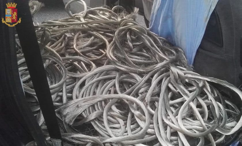 Maxi furto di rame, presa la banda