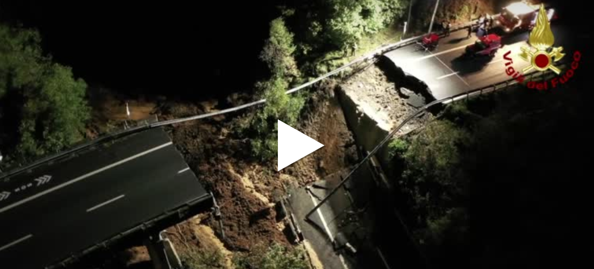 Crollo viadotto Torino-Savona: ai soccorsi partecipano anche i Vigili del Fuoco toscani VIDEO
