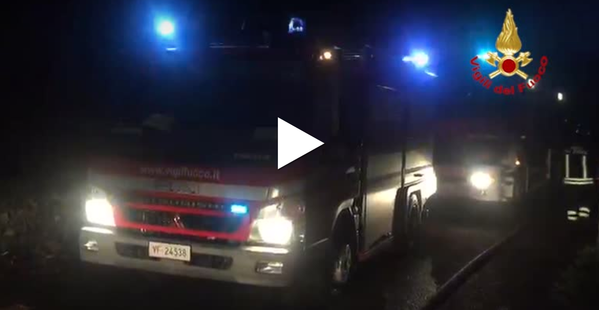 Incendio in un appartamento VIDEO