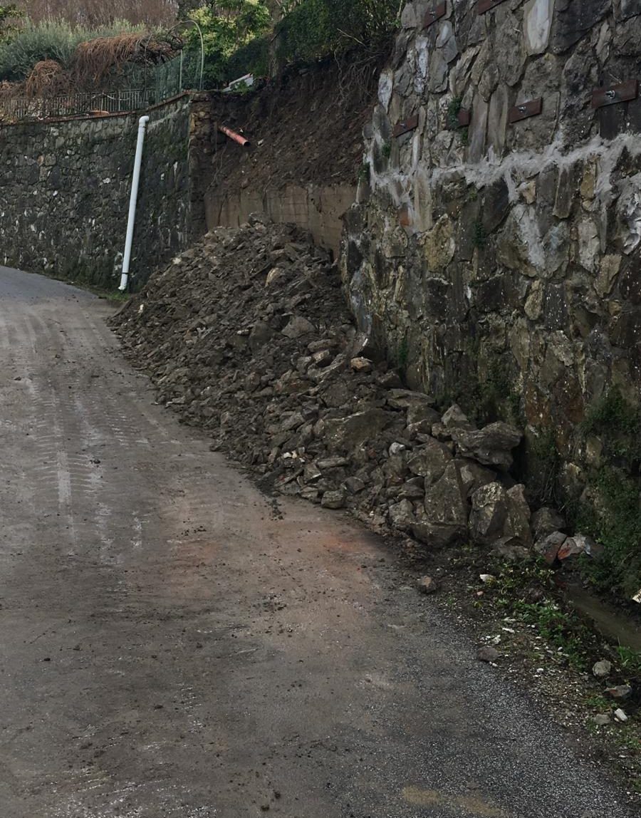 Frana a Sofignano, ripristino della strada già concluso