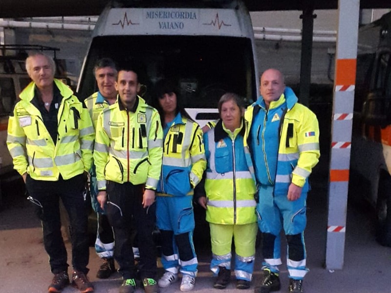 Natale di lavoro per i volontari della Misericordia